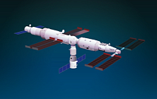 Грузовой корабль «Тяньчжоу-9» отделился от комбинации орбитальной станции