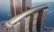 China builds a “horizontal skyscraper” connecting four 60-storey towers